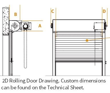 garage door dimensional drawings